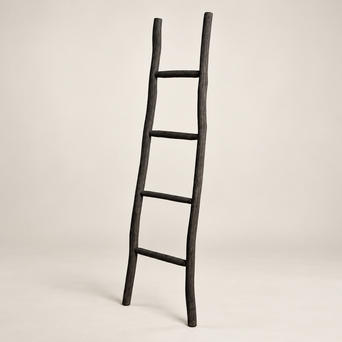Échelle décorative Neris noir profond en bois Kemu